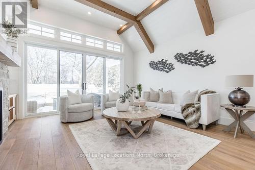 53 Niagara Street, Collingwood, ON - Indoor Photo Showing Living Room With Fireplace