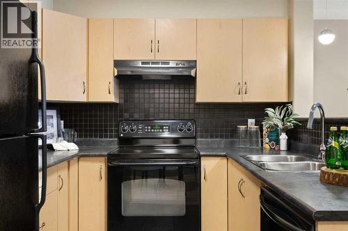 4104, 10 Prestwick Bay Se, Calgary, AB - Indoor Photo Showing Kitchen With Double Sink