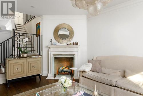 106 Highland Avenue, Toronto, ON - Indoor Photo Showing Living Room With Fireplace