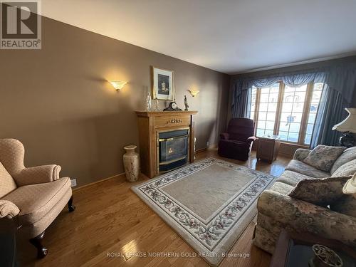 101 First Street, Kirkland Lake (Kl & Area), ON - Indoor Photo Showing Living Room With Fireplace