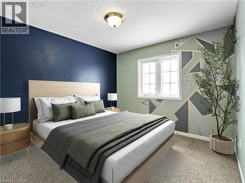 VIRTUALLY STAGED - 47 Schroder Crescent, Guelph, ON - Indoor Photo Showing Bedroom