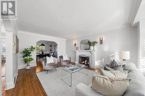 10 Heather Road, Toronto, ON - Indoor Photo Showing Living Room With Fireplace