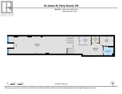 Floor Planm - 54 James Street, Parry Sound, ON 