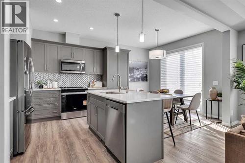 138 Cityside Way Ne, Calgary, AB - Indoor Photo Showing Kitchen With Upgraded Kitchen