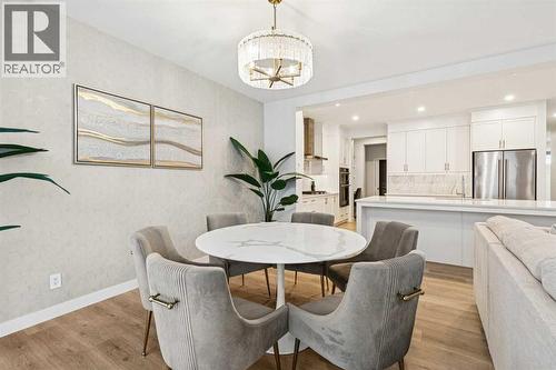 153 Edith Villas Nw, Calgary, AB - Indoor Photo Showing Dining Room