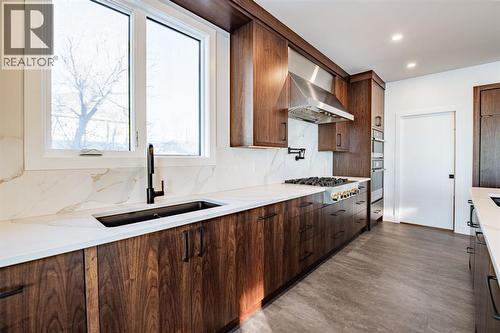 158 Jarvis Bay Drive, Jarvis Bay, AB - Indoor Photo Showing Kitchen With Double Sink