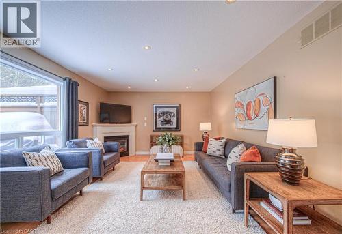 152 Lena Crescent, Cambridge, ON - Indoor Photo Showing Living Room With Fireplace