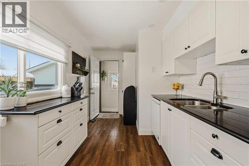 Kitchen - 56 Tolton Avenue, Hamilton, ON - Indoor Photo Showing Kitchen With Double Sink