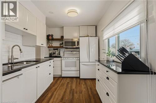 Kitchen - 56 Tolton Avenue, Hamilton, ON - Indoor Photo Showing Kitchen With Double Sink