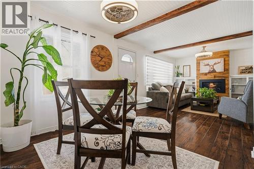Dining Room - 56 Tolton Avenue, Hamilton, ON - Indoor Photo Showing Dining Room With Fireplace