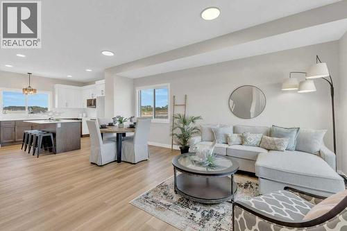 13 Gray Close, Sylvan Lake, AB - Indoor Photo Showing Living Room