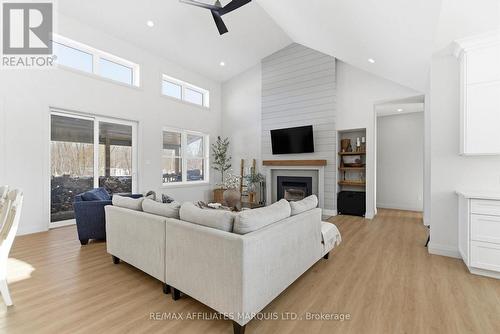 16119 Eamer Road, South Stormont, ON - Indoor Photo Showing Living Room With Fireplace