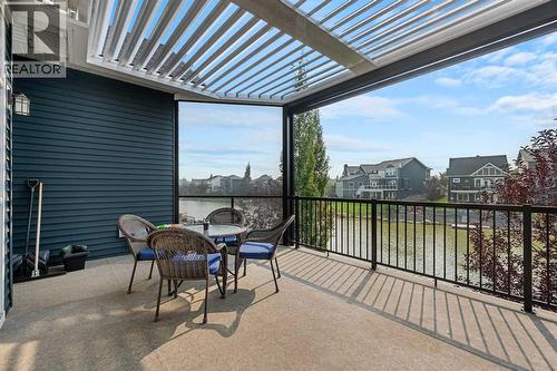 Wildlife, canal views - it is a true at home oasis - 2253 Bayside Road Sw, Airdrie, AB - Outdoor With Deck Patio Veranda With Exterior