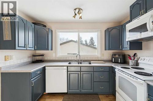 205 Acacia Drive Se, Airdrie, AB - Indoor Photo Showing Kitchen With Double Sink
