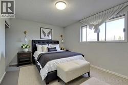 Primary bedroom virtually staged - 