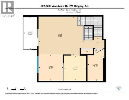 Main level floor plan - 602, 2200 Woodview Drive Sw, Calgary, AB - Other