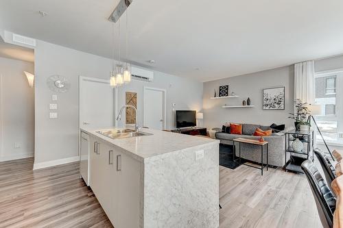 Cuisine - 104-445 Av. De La Belle-Dame, La Prairie, QC - Indoor Photo Showing Kitchen With Double Sink With Upgraded Kitchen