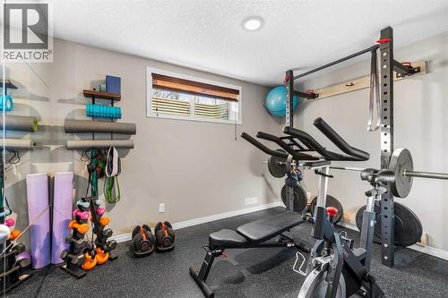 190 Sage Bank Grove Nw, Calgary, AB - Indoor Photo Showing Gym Room