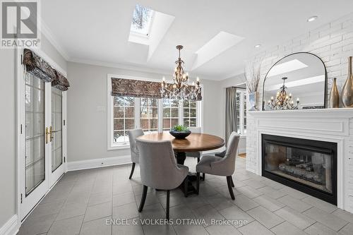 2 Eagle Chase Court, Ottawa, ON - Indoor Photo Showing Dining Room With Fireplace