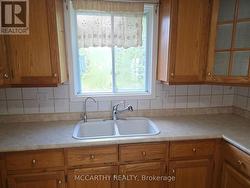 double sink window out over back yard - 