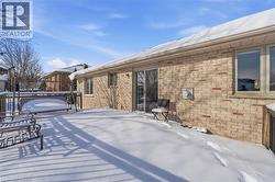 View of snow covered deck - 
