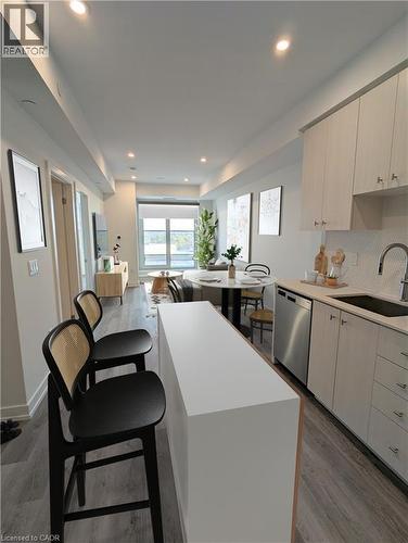 Virtually staged - 15 Wellington Street S Unit# 407, Kitchener, ON - Indoor Photo Showing Other Room