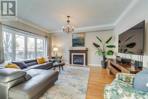 1109 Kestell Boulevard, Oakville, ON - Indoor Photo Showing Living Room With Fireplace