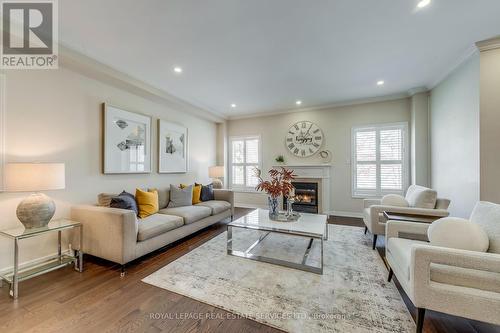 2467 Chaplin Road, Oakville, ON - Indoor Photo Showing Living Room With Fireplace