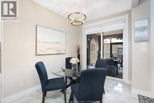 191 East Puce Road Unit# 3, Lakeshore, ON - Indoor Photo Showing Dining Room