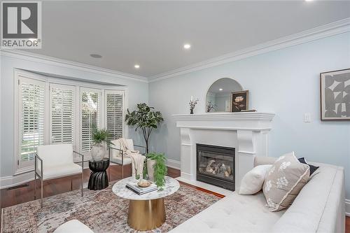 2428 Lakeshore Road, Burlington, ON - Indoor Photo Showing Living Room With Fireplace