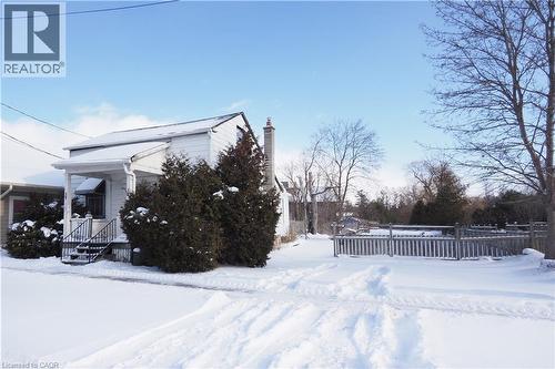 View of property exterior featuring a chimney - 37 Northumberland Street, Ayr, ON - Outdoor