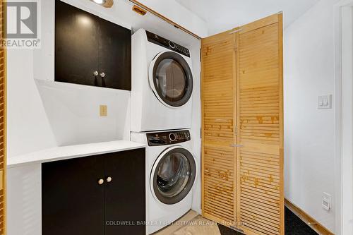 Foyer has laundry station, 2021 washer & dryer - 100 Nagle Way, Tay Valley, ON - Indoor Photo Showing Laundry Room