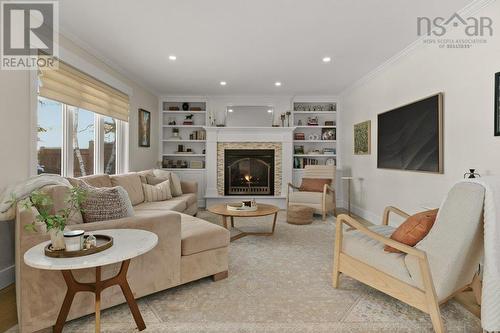 26 Parkvale Crescent, Bedford, NS - Indoor Photo Showing Living Room With Fireplace