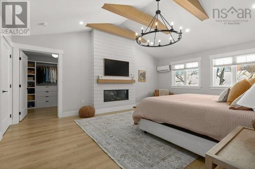 26 Parkvale Crescent, Bedford, NS - Indoor Photo Showing Bedroom With Fireplace