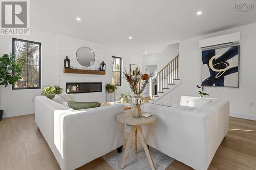 106 Edward Dr, Enfield, NS - Indoor Photo Showing Living Room With Fireplace