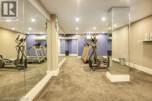 55 Green Valley Drive Unit# 1710, Kitchener, ON - Indoor Photo Showing Gym Room