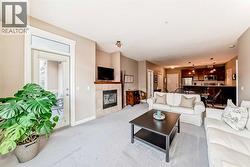 Living/dining area nicely separates the 2 bedrooms - 