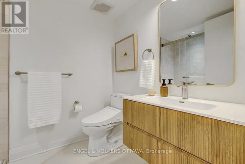 2nd fl 3pc bath, custom vanity & Toto Bidet toilet - 449 Edison Avenue, Ottawa, ON - Indoor Photo Showing Bathroom