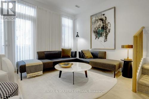 Living room with entry to front deck - 449 Edison Avenue, Ottawa, ON - Indoor Photo Showing Living Room