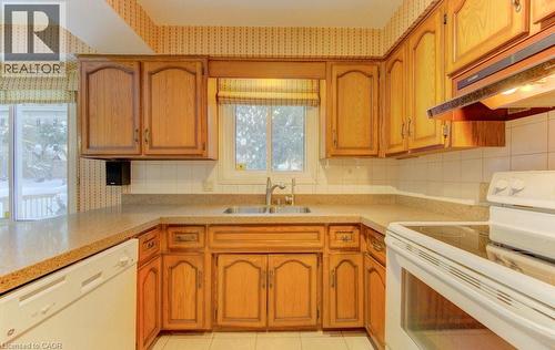 32 Brookview Court, Kitchener, ON - Indoor Photo Showing Kitchen With Double Sink