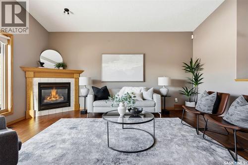 2906 St James Crescent, Regina, SK - Indoor Photo Showing Living Room With Fireplace