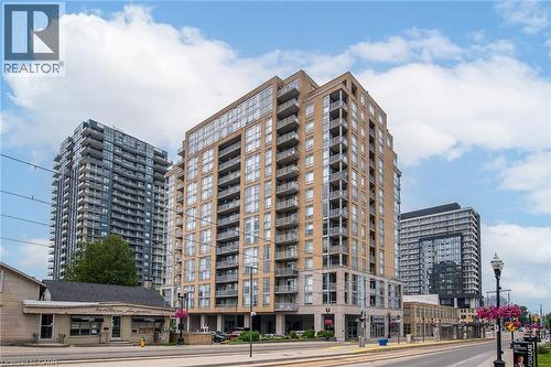 191 King Street S Unit# 702, Waterloo, ON - Outdoor With Balcony With Facade