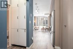 Pantry storage and front hall closet. - 