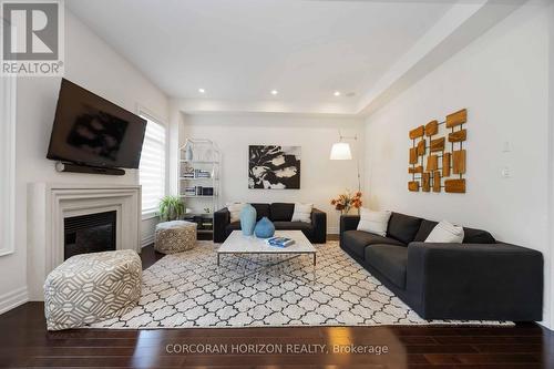33 Kylemount Court, Vaughan, ON - Indoor Photo Showing Living Room With Fireplace
