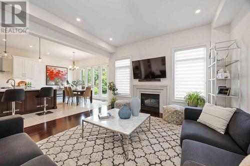 33 Kylemount Court, Vaughan, ON - Indoor Photo Showing Living Room With Fireplace