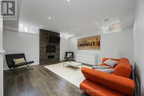 33 Kylemount Court, Vaughan, ON - Indoor Photo Showing Living Room With Fireplace