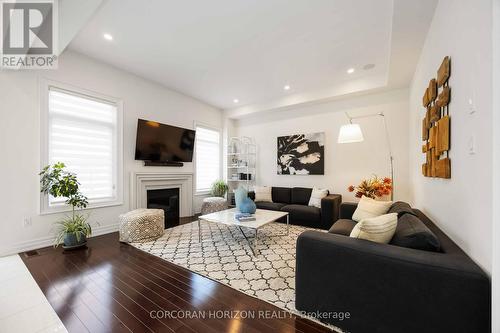 33 Kylemount Court, Vaughan, ON - Indoor Photo Showing Living Room With Fireplace