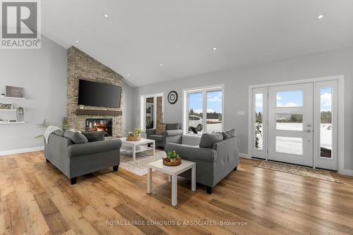346 Foresters Falls Road, Whitewater Region, ON - Indoor Photo Showing Living Room With Fireplace