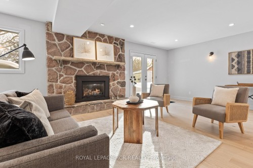 95 Amaranth Street E, East Luther Grand Valley, ON - Indoor Photo Showing Living Room With Fireplace