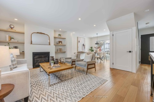 76 Squires Avenue, Toronto, ON - Indoor Photo Showing Living Room With Fireplace